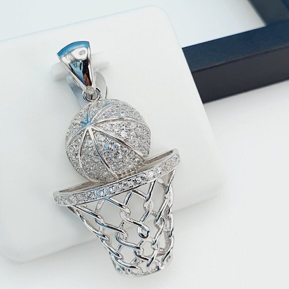 "925 Sterling Silver Cubic Zirconia Pendant, UU1P6A6041 - Picture 2 of 8